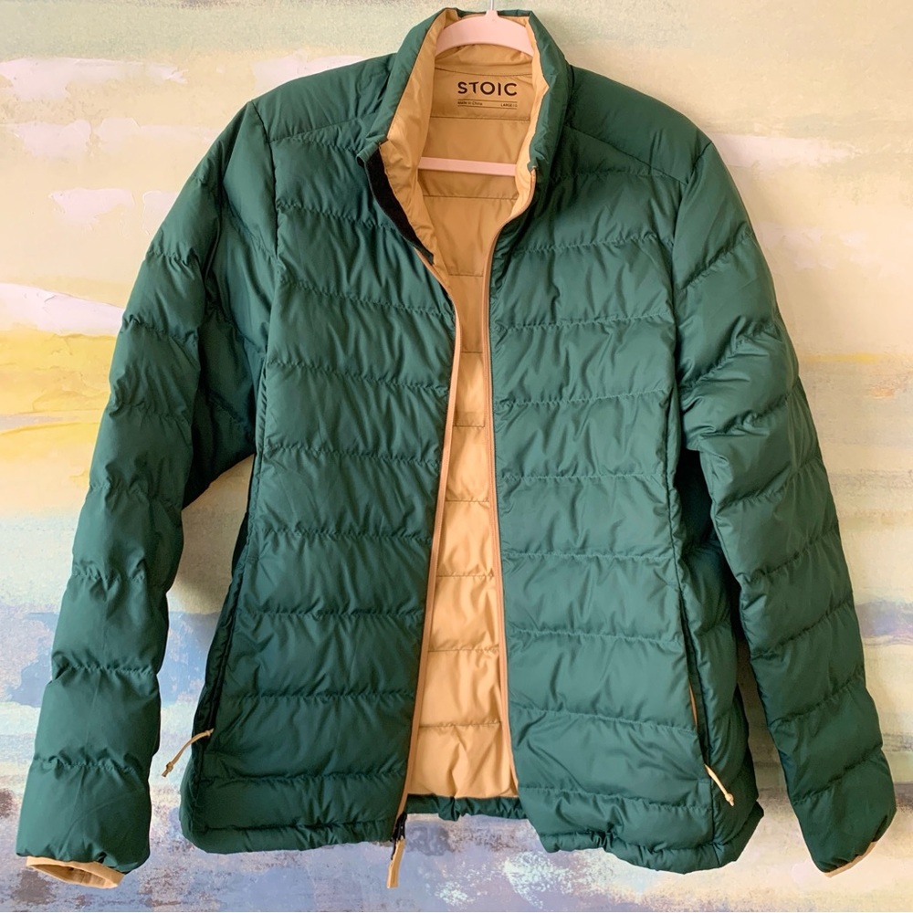 STOIC Quilted Insulated Puffer Jacket Sz L